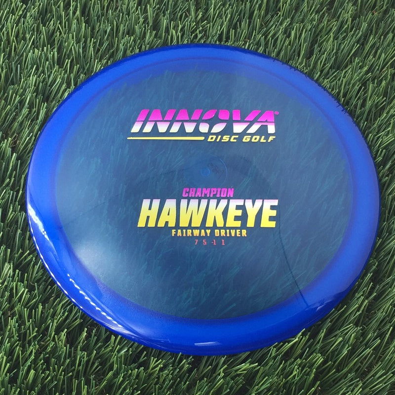 Innova Champion Hawkeye with Burst Logo Stock Stamp - 175g - Translucent Blue