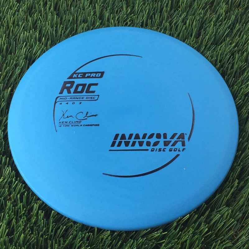 Innova Pro KC Roc with Ken Climo 12 Time World Champion Burst Logo Stamp - 168g Blue