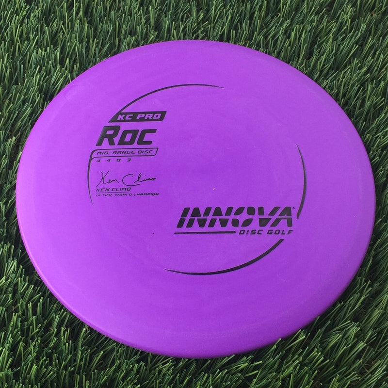 Innova Pro KC Roc with Ken Climo 12 Time World Champion Burst Logo Stamp - 174g Purple