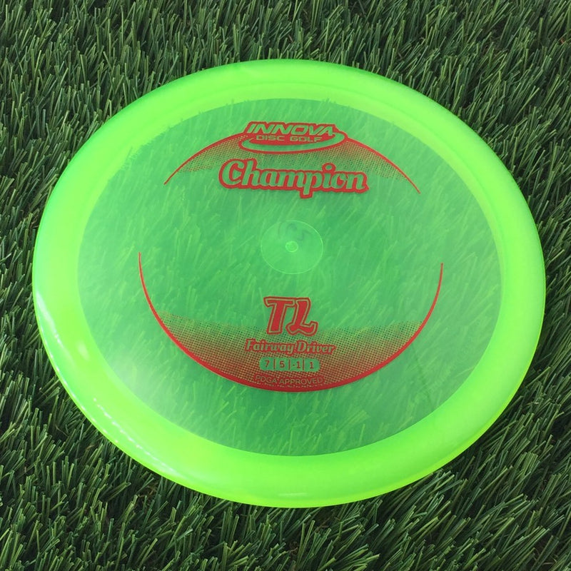 Innova Champion TL with Circle Fade Stock Stamp - 162g - Translucent Light Green