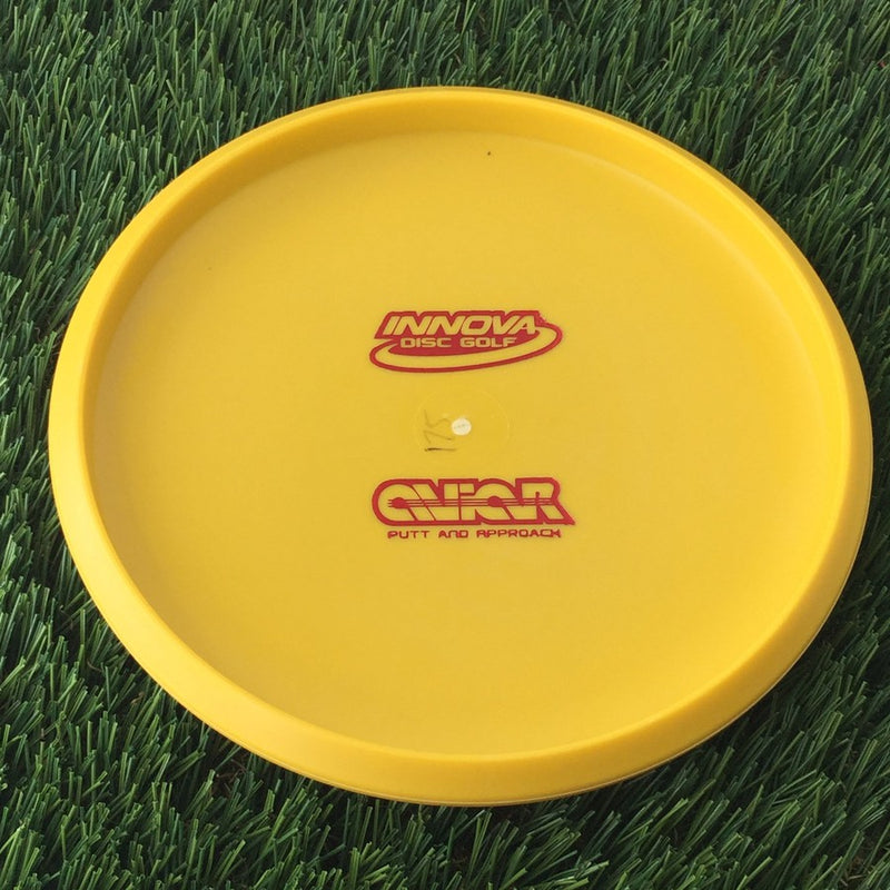 Innova DX Aviar Putter with Bottom Stamp - 175g Orangish Yellow