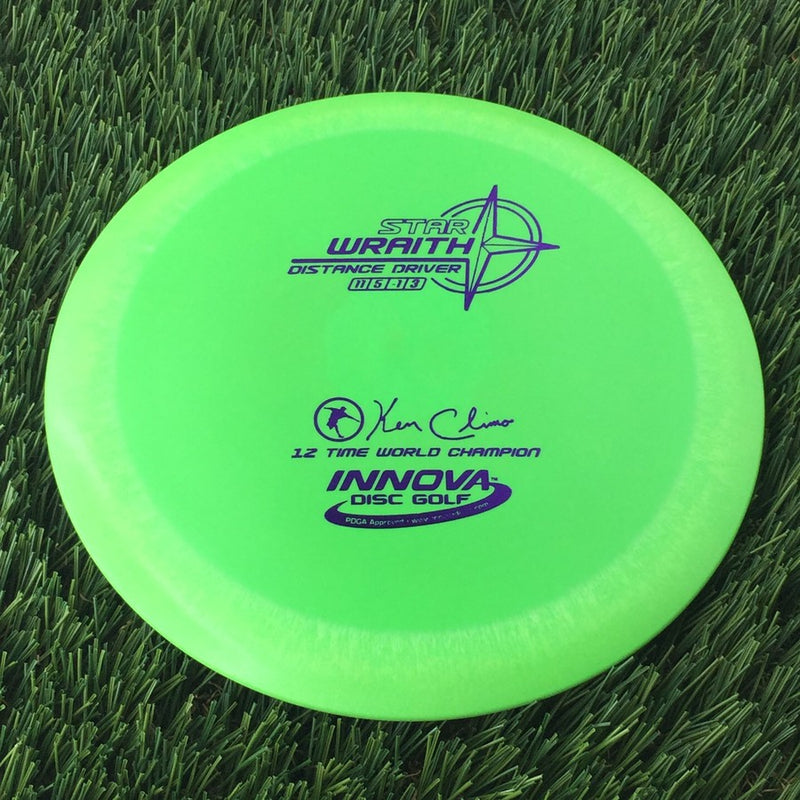 Innova Star Wraith with Ken Climo 12 Time World Champion Signature Stamp - 136g Green