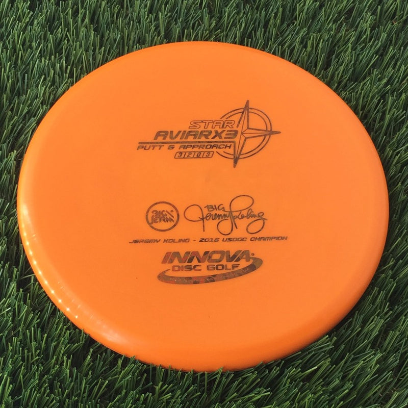 Innova Star AviarX3 with Big Jerm - Jeremy Koling - 2016 USDGC Champion Stamp - 175g Orange