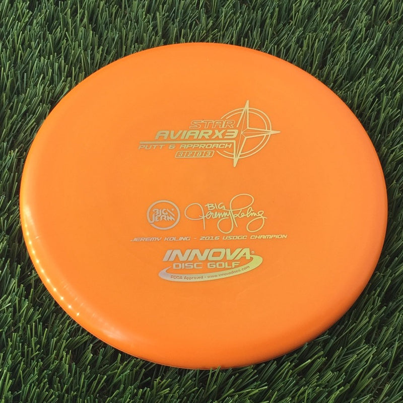 Innova Star AviarX3 with Big Jerm - Jeremy Koling - 2016 USDGC Champion Stamp - 175g Orange