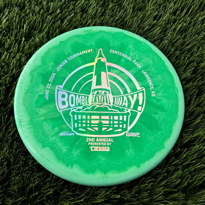 Discraft ESP Swirl Zone with Bombs Away Junior Tournament 2024 | Lawrence, KS | Presented by DZDiscs, Discraft, and GRIPeq w/ 2023 Discraft Tour Series Bottom Stamp Stamp