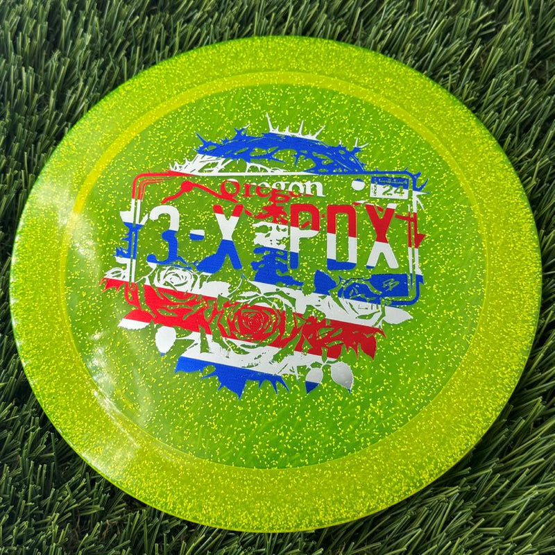 Discraft CryZtal Sparkle Drive with Paige Pierce - Oregon 3x PDX Winner - Roses and Thorns Stamp - 172g - Translucent Yellow