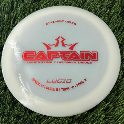 Dynamic Discs Lucid Captain - 174g - Translucent White