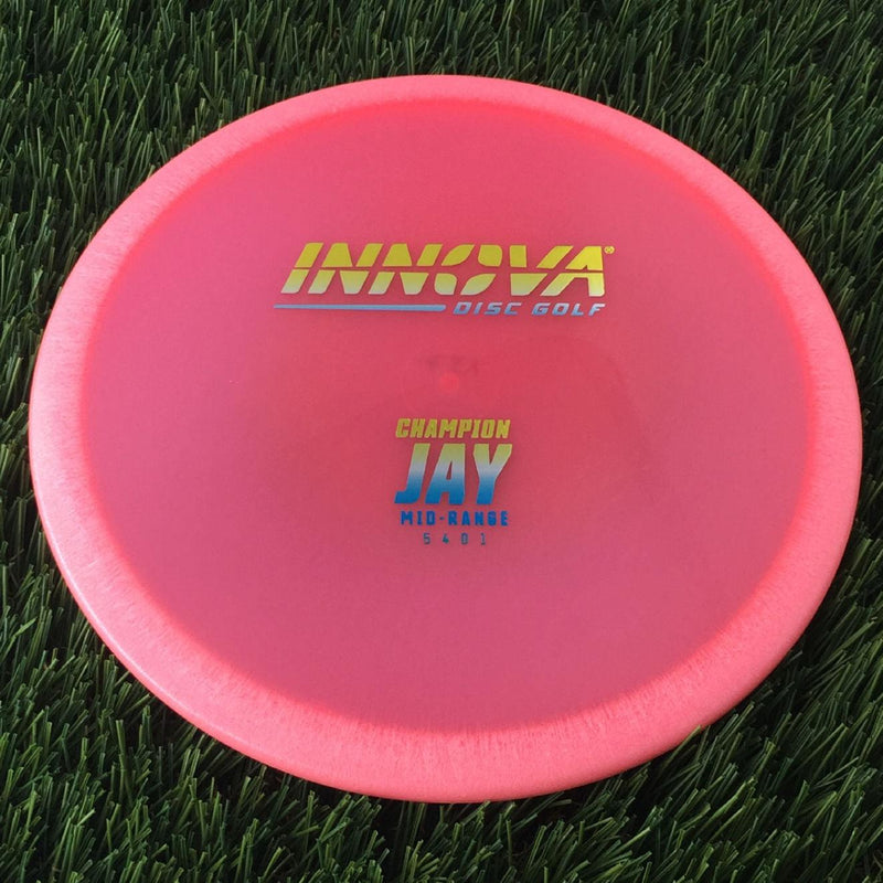 Innova Champion Jay with Burst Logo Stock Stamp - 137g - Translucent Pink