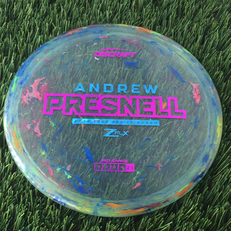 Discraft Jawbreaker Z FLX Swarm with Andrew Presnell 2024 Tour Series Stamp - 174g - Translucent Varies