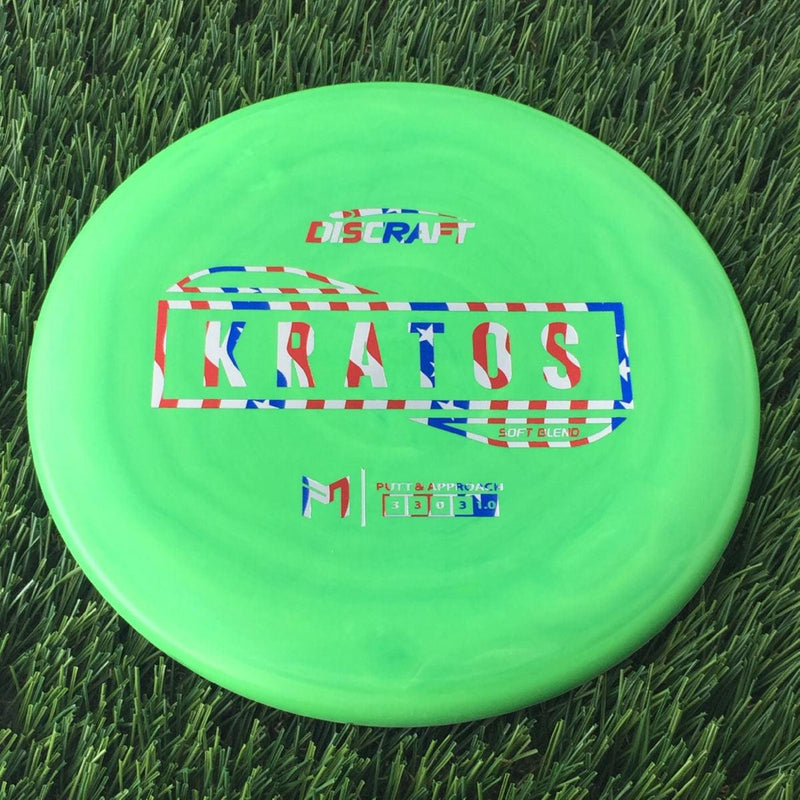 Discraft Putter Line Soft Kratos with PM Logo Stock Stamp Stamp - 175g Green