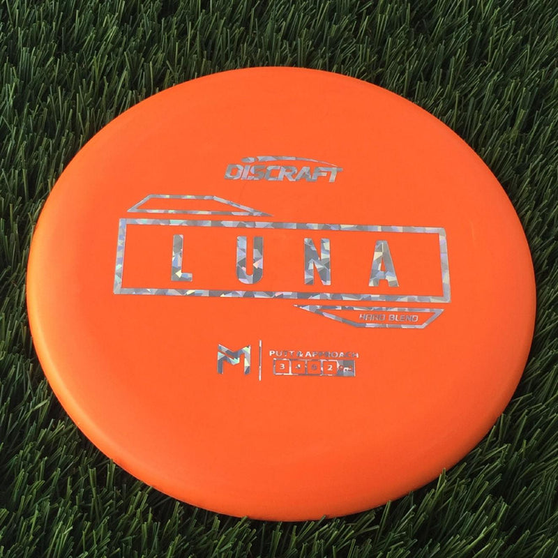 Discraft Putter Line Hard Luna with PM Logo Stock Stamp Stamp - 174g Orange