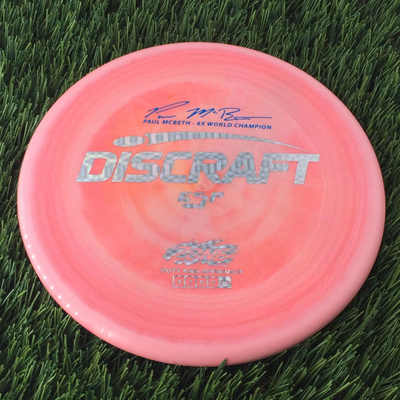 Discraft ESP Zone with Paul McBeth - 6x World Champion Signature Stamp - 169g Pink