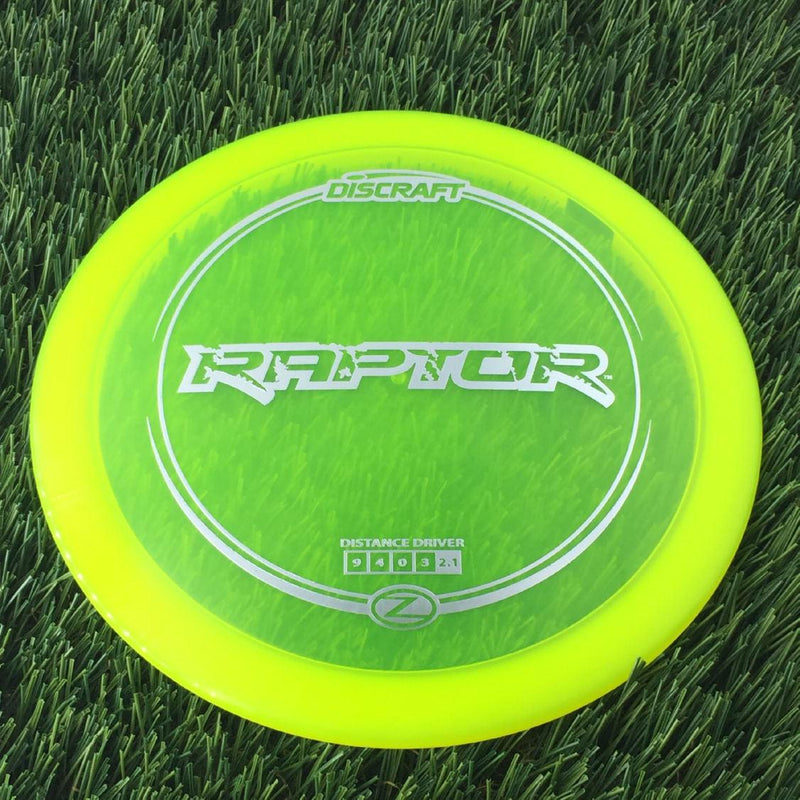 Discraft Elite Z Raptor - 172g - Translucent Neon Yellow