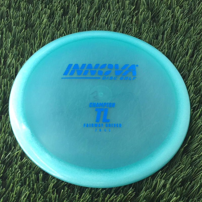 Innova Champion TL with Burst Logo Stock Stamp - 147g - Translucent Turquoise Blue