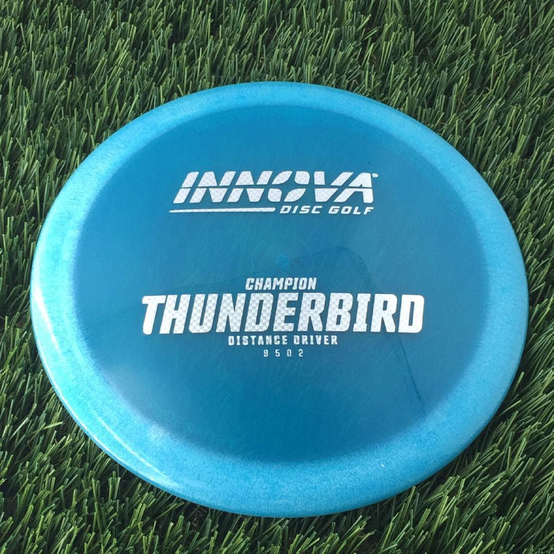 Innova Champion Thunderbird with Burst Logo Stock Stamp - 147g - Translucent Blue