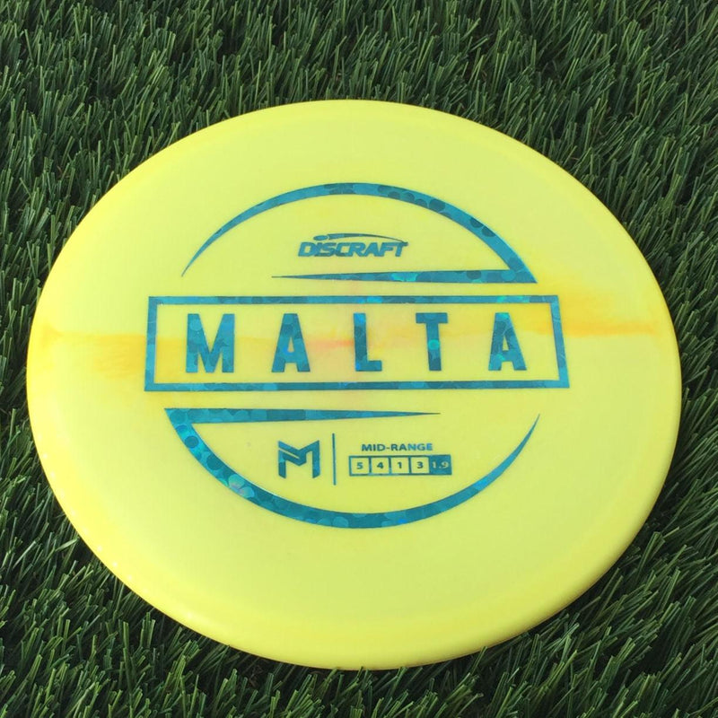 Discraft ESP Malta with PM Logo Stock Stamp Stamp - 174g Yellow