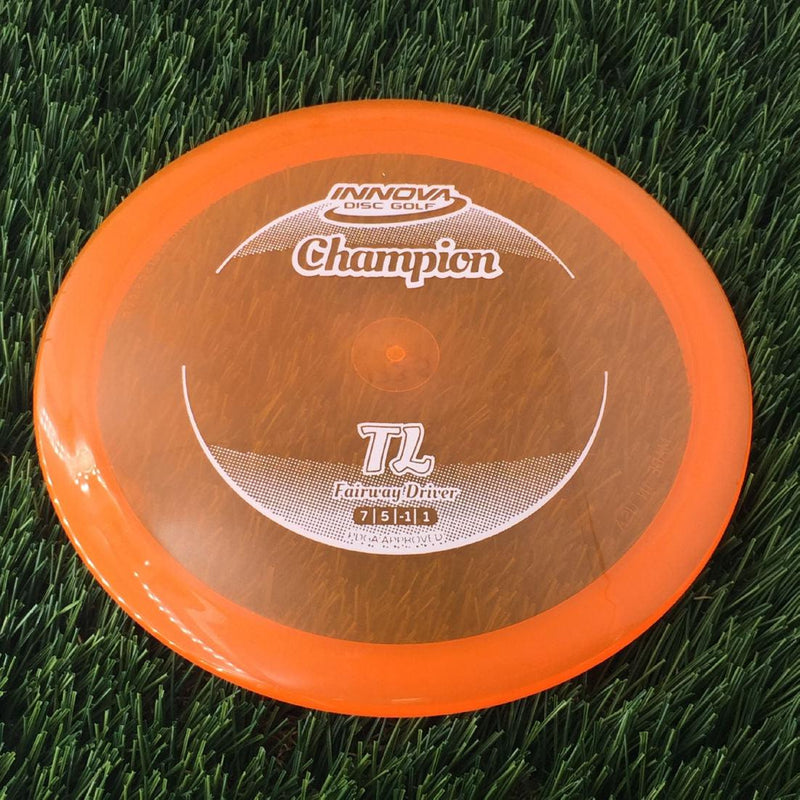 Innova Champion TL with Circle Fade Stock Stamp - 175g - Translucent Orange