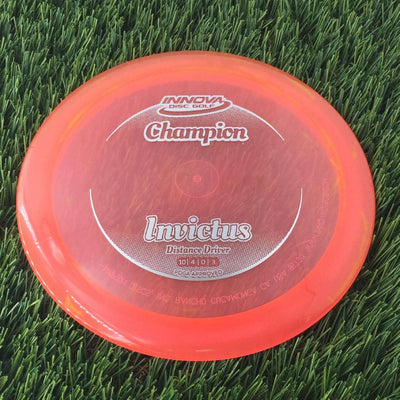 Innova Champion Invictus with Circle Fade Stock Stamp - 171g - Translucent Light Orange