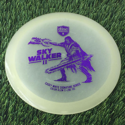 Discmania C-Line Color Glow Reinvented FD1 with Casey White Signature Series 2024 - Sky Walker II Stamp - 173g - Translucent Glow