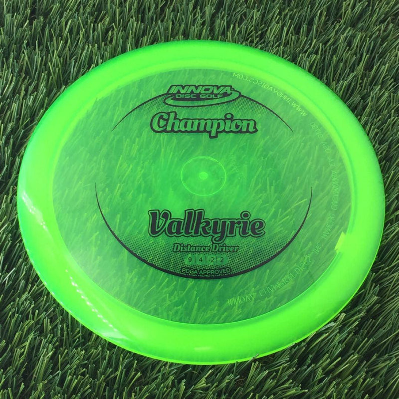 Innova Champion Valkyrie with Circle Fade Stock Stamp - 175g - Translucent Green