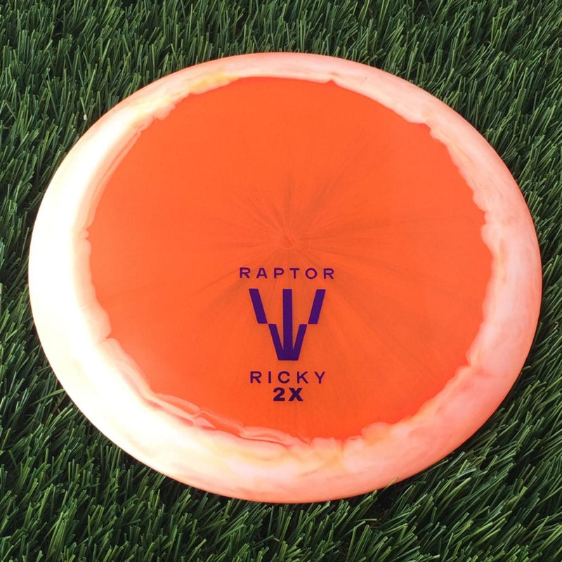 Dynamic Discs Lucid Ice Orbit Trespass with Raptor ClaW - Ricky 2x World Champ Stamp - 175g - Translucent Orange