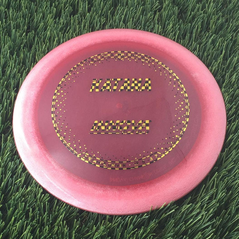 Innova Champion Blizzard Katana with Burst Logo Stock Stamp - 156g - Translucent Red