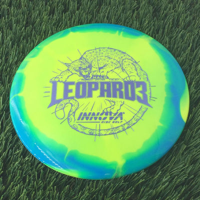 Innova Halo Star Leopard3 with Burst Logo Stock Stamp - 175g Bluish Yellow