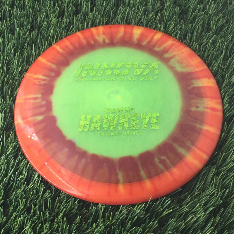 Innova Champion I-Dye Hawkeye with Burst Logo Stock Stamp - 168g - Translucent Orange