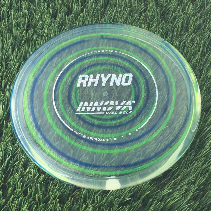 Innova Champion I-Dye Rhyno with Burst Logo Stock Stamp - 175g - Translucent Green