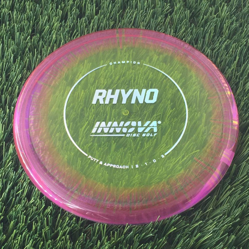 Innova Champion I-Dye Rhyno with Burst Logo Stock Stamp - 169g - Translucent Pink