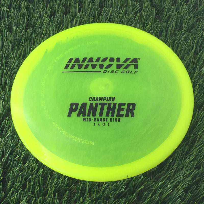 Innova Champion Panther with Burst Logo Stock Stamp - 171g - Translucent Yellow