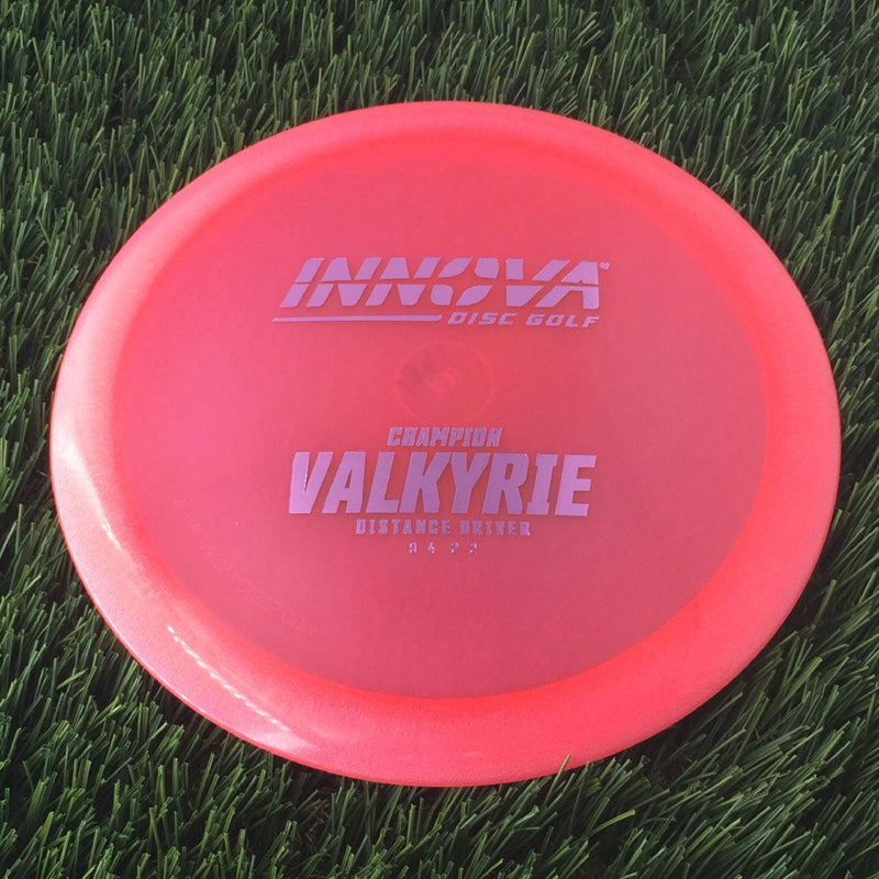 Innova Champion Valkyrie with Burst Logo Stock Stamp - 139g - Translucent Pink