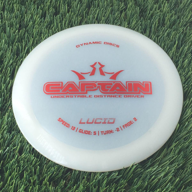 Dynamic Discs Lucid Captain - 173g - Translucent White