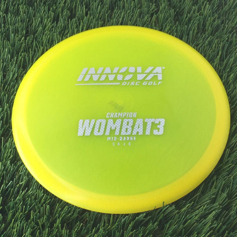 Innova Champion Wombat3 with Burst Logo Stock Stamp - 144g - Translucent Yellow