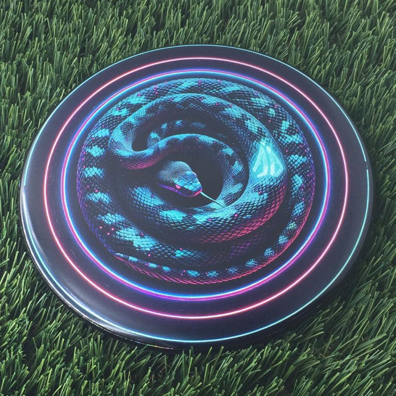 Discraft ESP Zone with Foil Foil SuperColor Coiled Snake with AB Logo Stamp - 174g Black