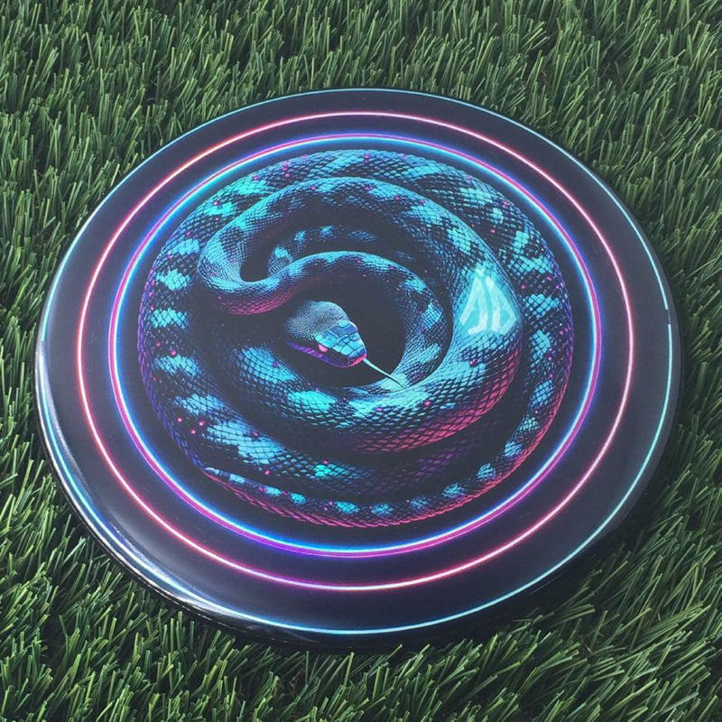 Discraft ESP Zone with Foil Foil SuperColor Coiled Snake with AB Logo Stamp - 174g Black