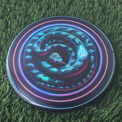 Discraft ESP Zone with Foil Foil SuperColor Coiled Snake with AB Logo Stamp - 174g Black