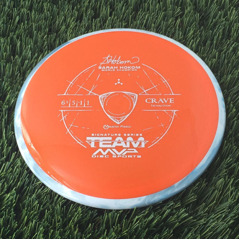 Axiom Neutron Crave with Sarah Hokom World Champion Signature Series Team MVP Stamp - 159g Orange