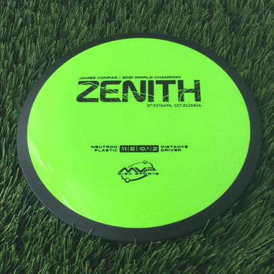 MVP Neutron Zenith with James Conrad | 2021 World Champion Stamp - 166g Bright Green