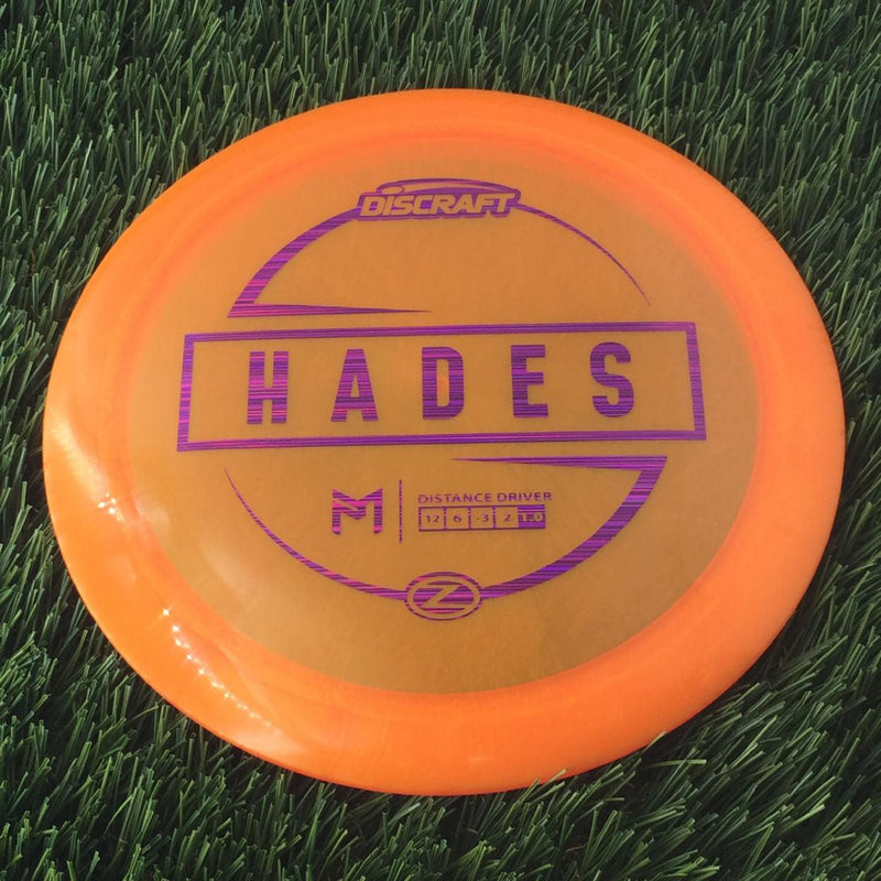 Discraft Elite Z Hades with PM Logo Stock Stamp Stamp - 174g - Translucent Orange