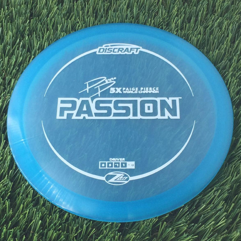 Discraft Elite Z Lite Passion with PP 29190 5X Paige Pierce World Champion Stamp - 156g - Translucent Light Blue