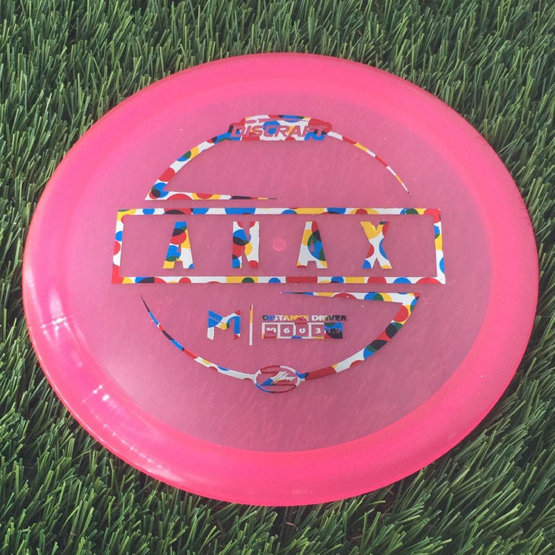 Discraft Elite Z Lite Anax with PM Logo Stock Stamp Stamp - 157g - Translucent Pink