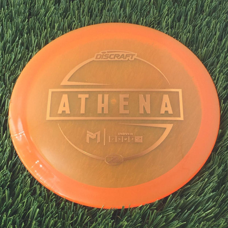 Discraft Elite Z Lite Athena with PM Logo Stock Stamp Stamp - 163g - Translucent Orange