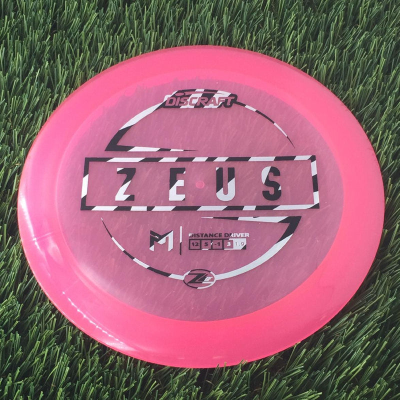 Discraft Elite Z Lite Zeus with PM Logo Stock Stamp Stamp - 164g - Translucent Pink