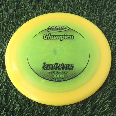 Innova Champion Invictus with Circle Fade Stock Stamp - 175g - Translucent Orangish Yellow