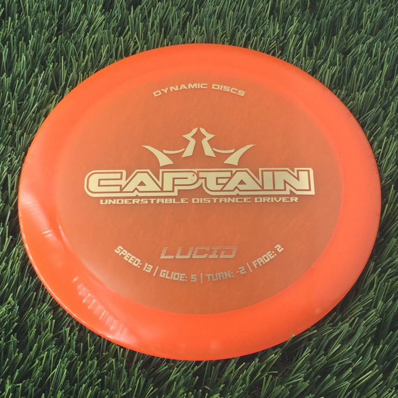 Dynamic Discs Lucid Captain - 173g - Translucent Orange