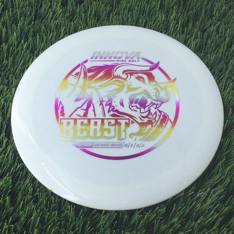 Innova Star Beast with Burst Logo Stock Stamp - 167g White