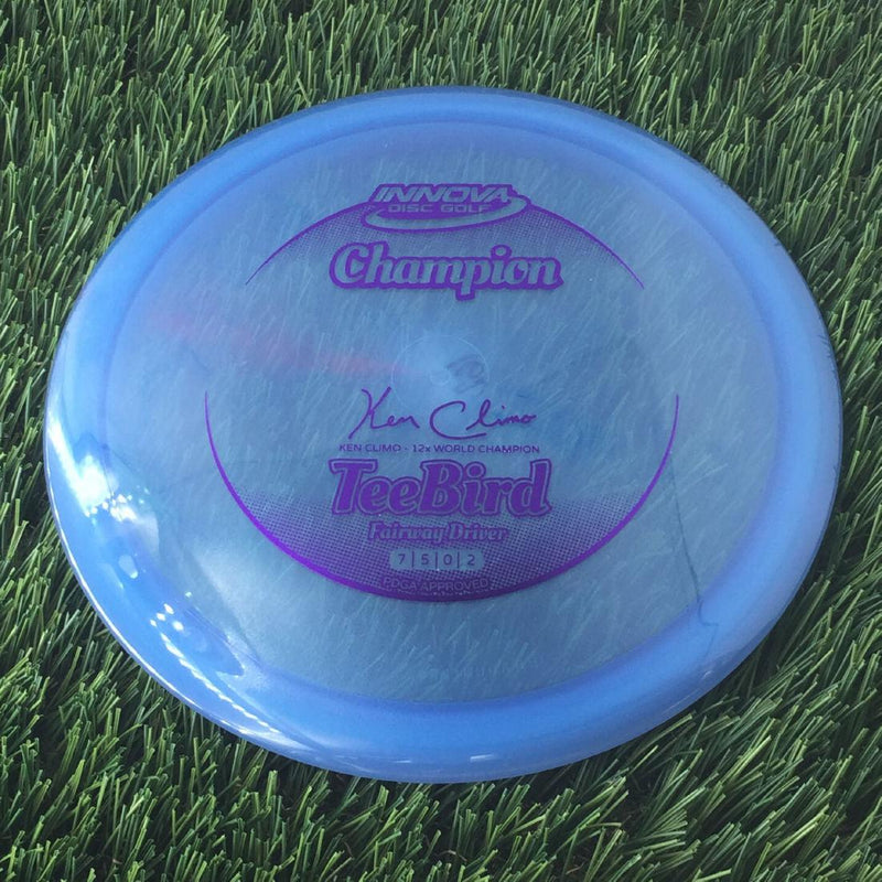 Innova Champion Teebird with Ken Climo - 12x World Champion New Stamp Stamp - 162g - Translucent Blurple