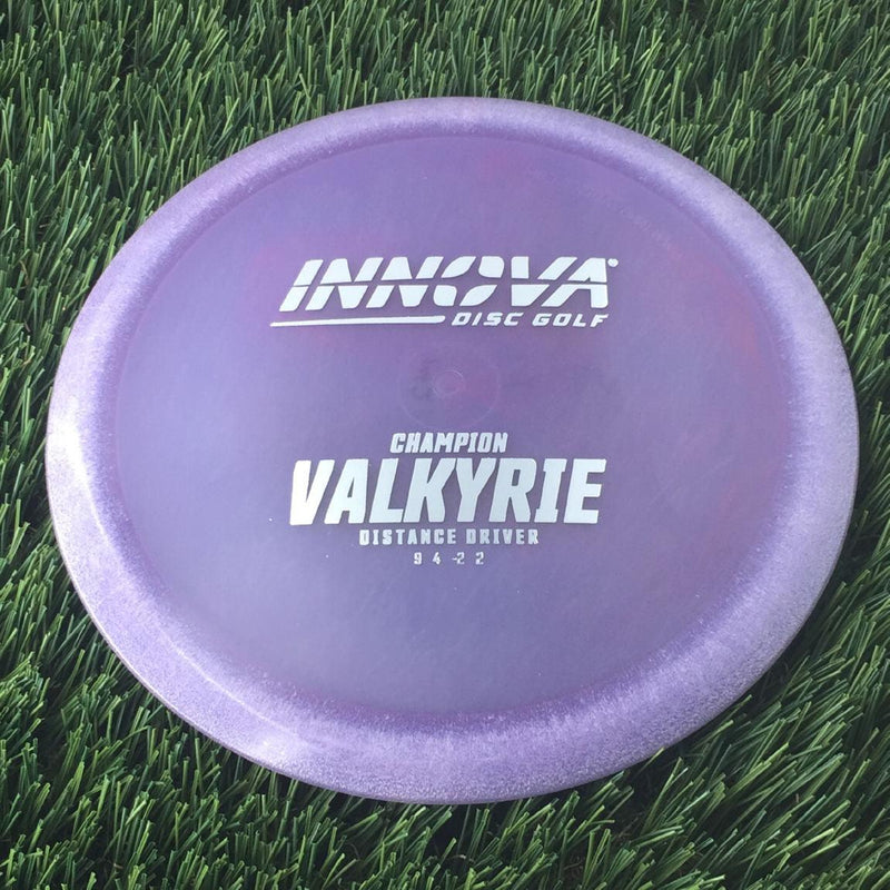 Innova Champion Valkyrie with Burst Logo Stock Stamp - 142g - Translucent Purple