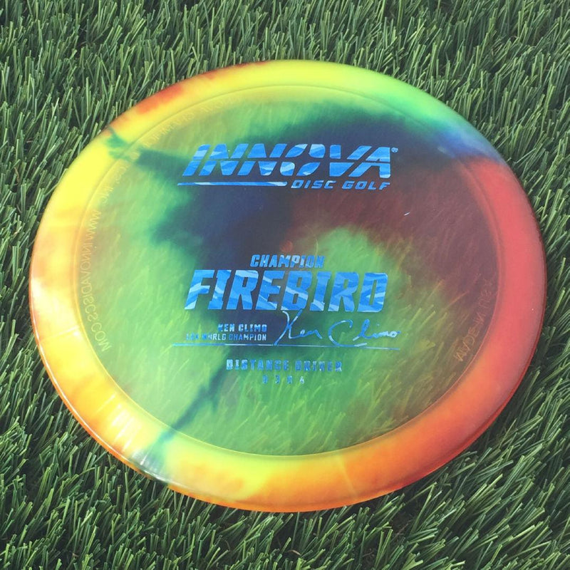 Innova Champion I-Dye Firebird with Ken Climo 12x World Champion Burst Logo Stamp - 170g - Translucent Dyed